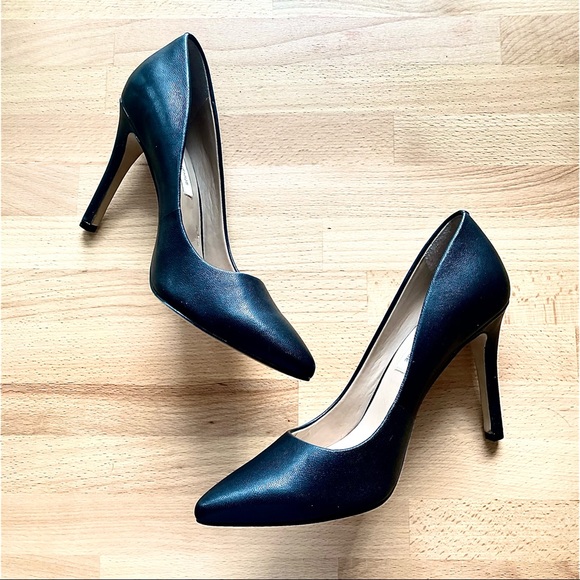 Saks 5th Avenue Black Stilettos 5 1/2 - Picture 5 of 8